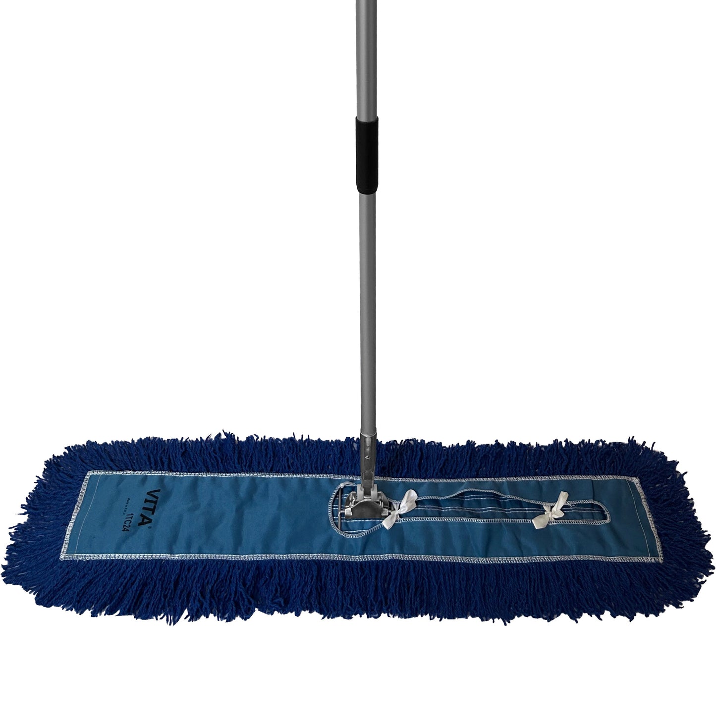 Dust Mop Complete Kit - Twisted Closed-Loop Industrial Grade - Launderable