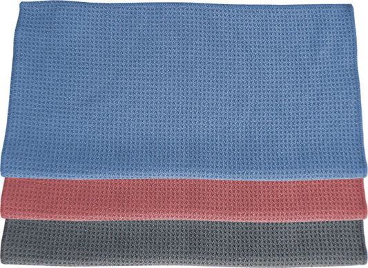 Microfiber Glass Cloths - HoneyComb - 16" x 16"