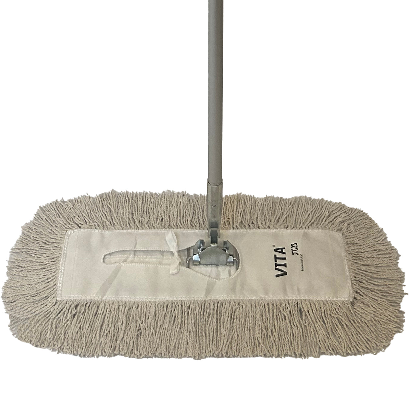Dust Mop Complete Kit - Twisted Closed-Loop Industrial Grade - Launderable