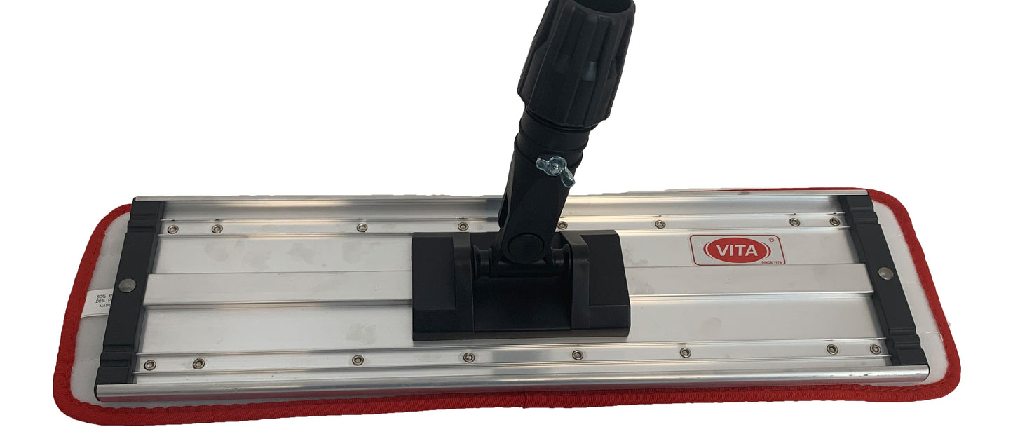 True 18" Microfiber Finish Pad - Gray with Red Binding