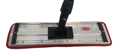True 18" Microfiber Finish Pad - Gray with Red Binding