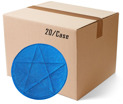 Blue Microfiber Loop Pile Carpet Bonnet