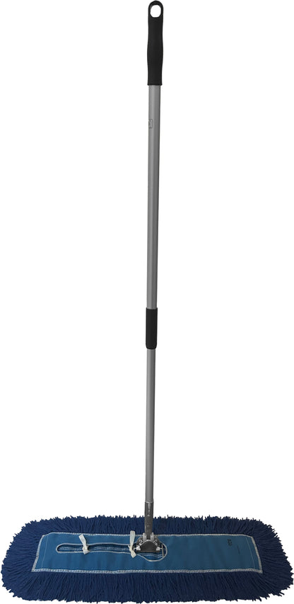 Dust Mop Complete Kit - Twisted Closed-Loop Industrial Grade - Launderable