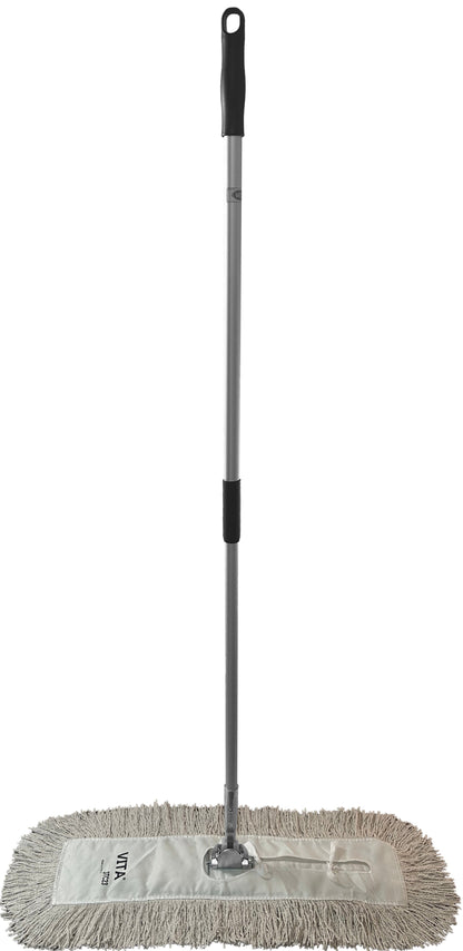 Dust Mop Complete Kit - Twisted Closed-Loop Industrial Grade - Launderable