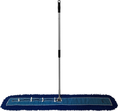 Dust Mop Complete Kit - Twisted Closed-Loop Industrial Grade - Launderable