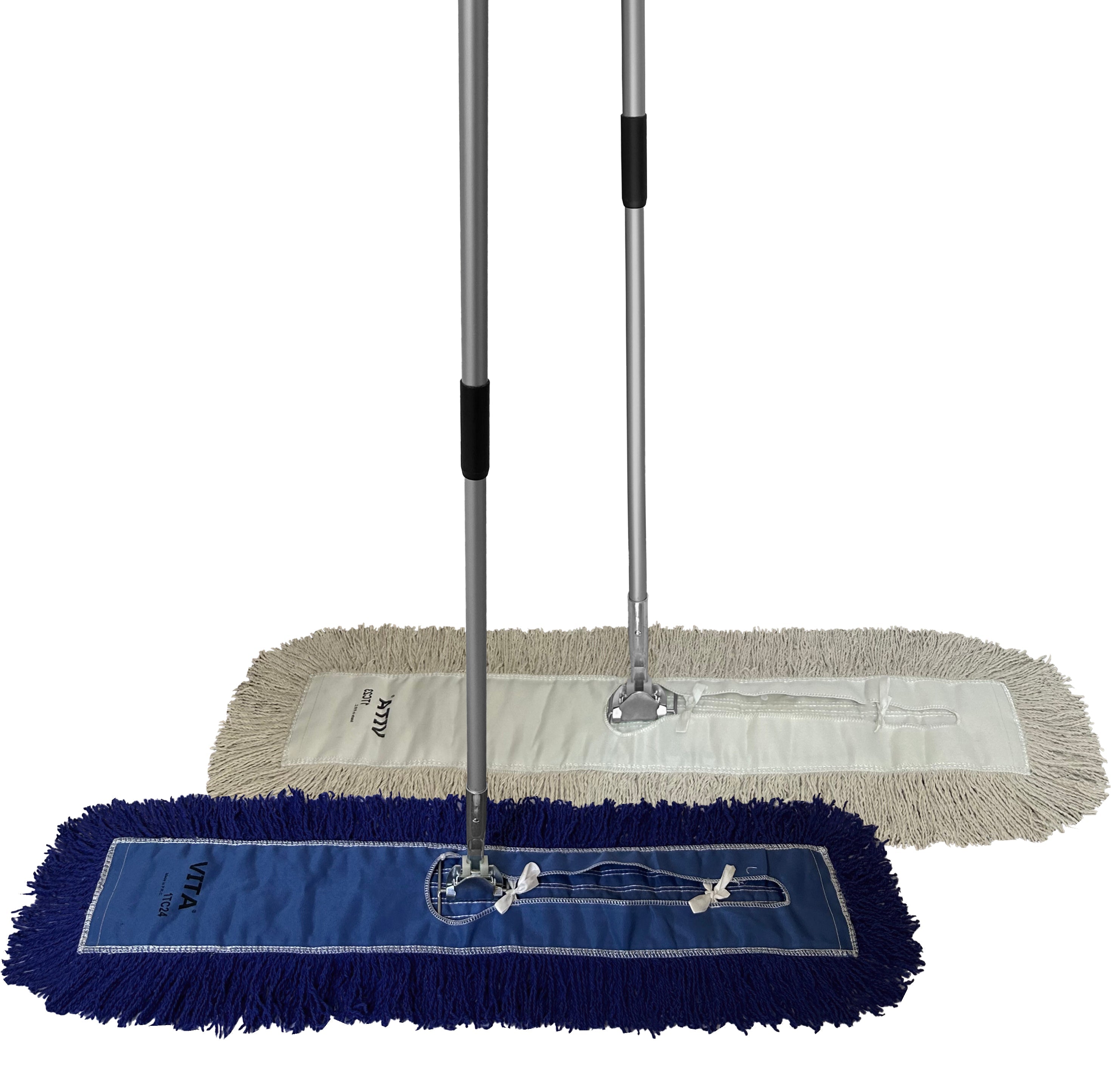 thumbnail image 2 of 42-Inch Dust Mop Kit - Includes White Dust Mop, Wire Frame, And Handle 2 of 5