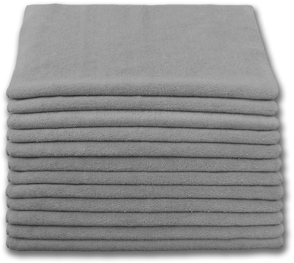Microfiber Cleaning Cloths - Terry 16" X 16" - Professional Quality 300gsm
