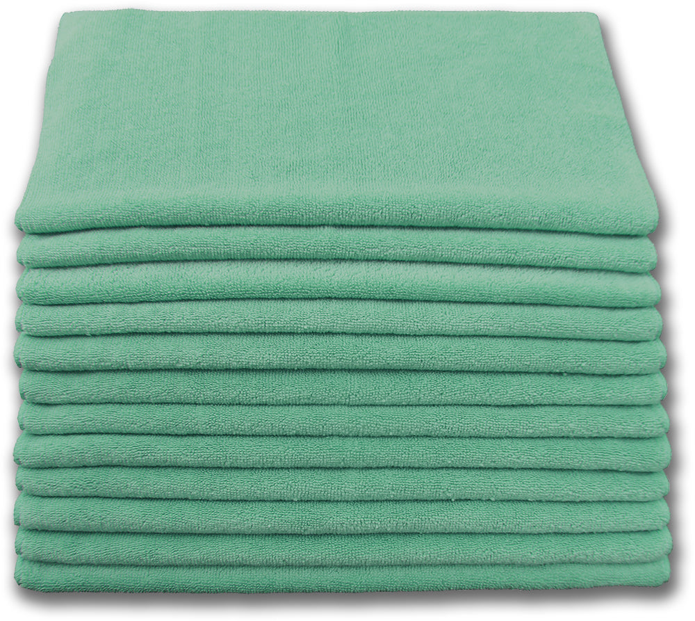 Microfiber Cleaning Cloths - Terry 16" x 16" Performance Quality 400gsm