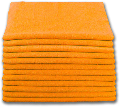 Microfiber Cleaning Cloths - Terry 16" X 16" - Professional Quality 300gsm