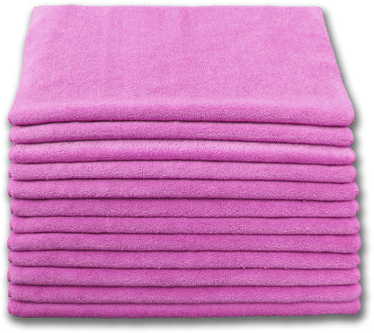 Microfiber Cleaning Cloths - Terry 16" X 16" - Professional Quality 300gsm