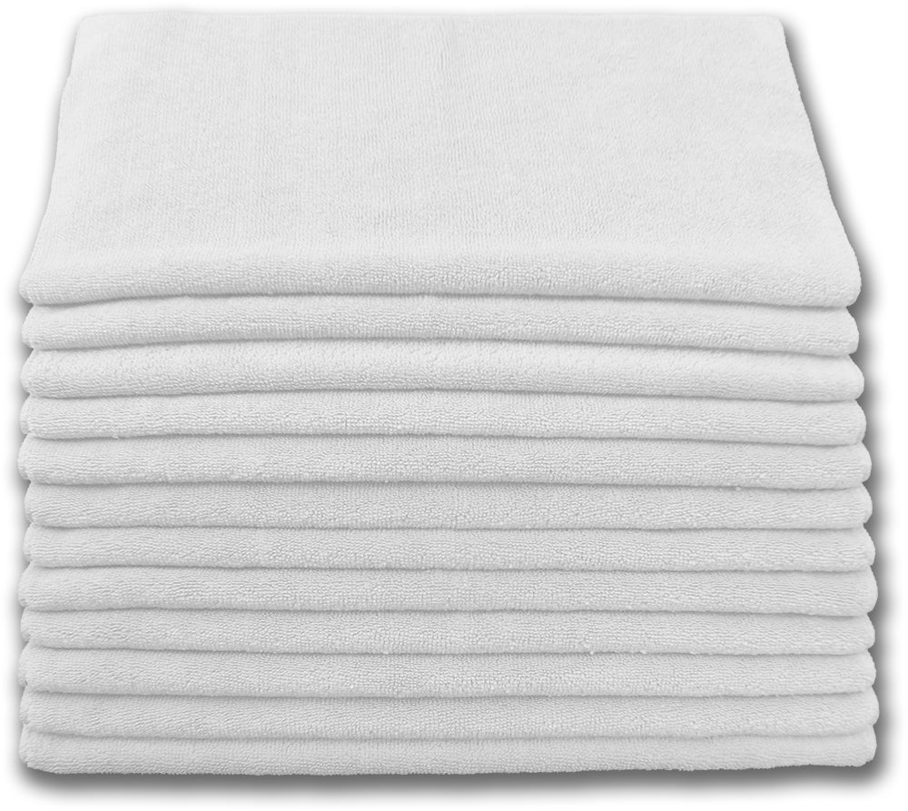 Microfiber Cleaning Cloths - Terry 16" X 16" - Professional Quality 300gsm